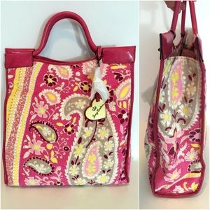 Juicy Couture Felted Terry Cloth Paisley Tote